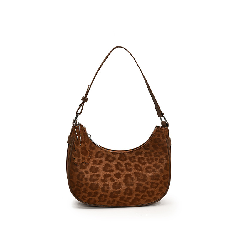 Bolso de mano transfronterizo de viento de cientos de siglos de verano 2025 nuevo retro leopardo bolso de hombro personalidad chica caliente bolso de moda