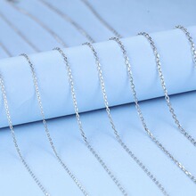 通体S925纯银压光十字链闪欧项链o字链40厘米+5厘米调节链10字链