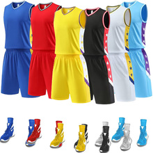 新款篮球服套装成人比赛服小学生儿童训练服运动定制球衣背心男女