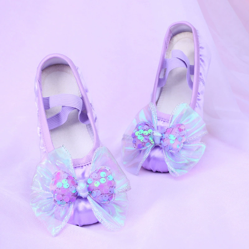 Танцевальные туфли для девочек на мягкой подошве Детские балетные туфли для танцев