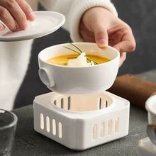 蜡烛加热汤盅一人份花胶炖盅五星级酒店会所创意餐具保温燕窝碗盅