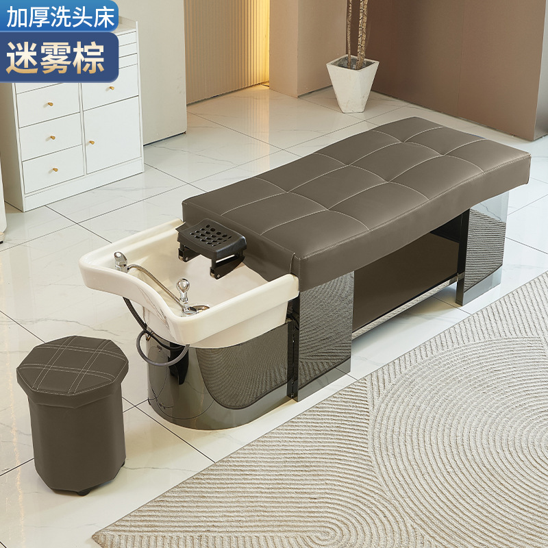 Barbería cama de lavado de cabello cama especial tailandesa cama de lavado de cabello cama de cabello de acero inoxidable temperatura constante cama de lavado de cabello