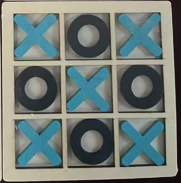 Tac Toe de madera transfronteriza o ajedrez pequeño mini nueve cuadrados pensamiento lógico juguete educativo para niños juego de mesa image 10