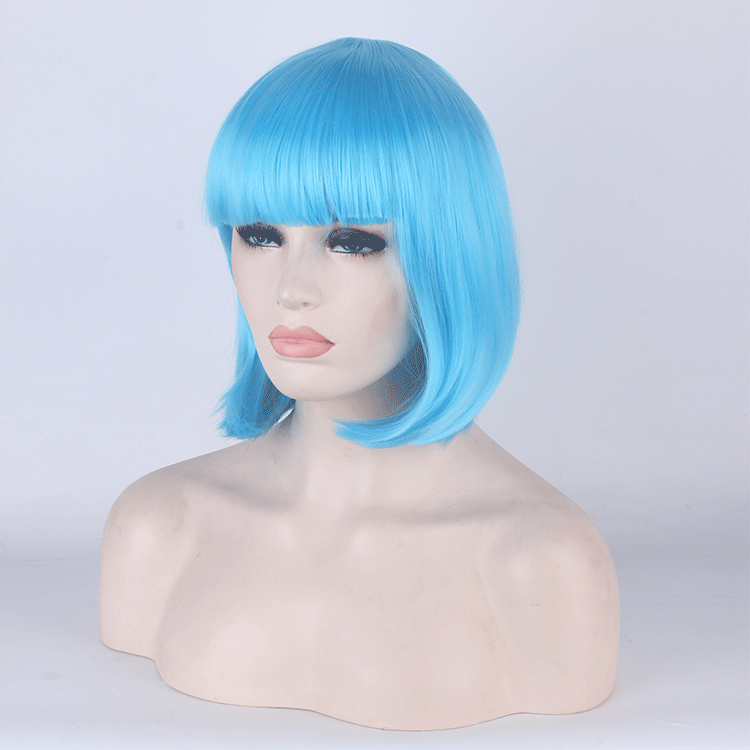 Women's Cute Party Cosplay High Temperature Wire Short Straight Hair Wig Net display picture 2
