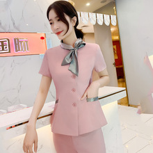 KFY926美容院服装美容师足浴技师女春套装时尚气质养生馆工作服
