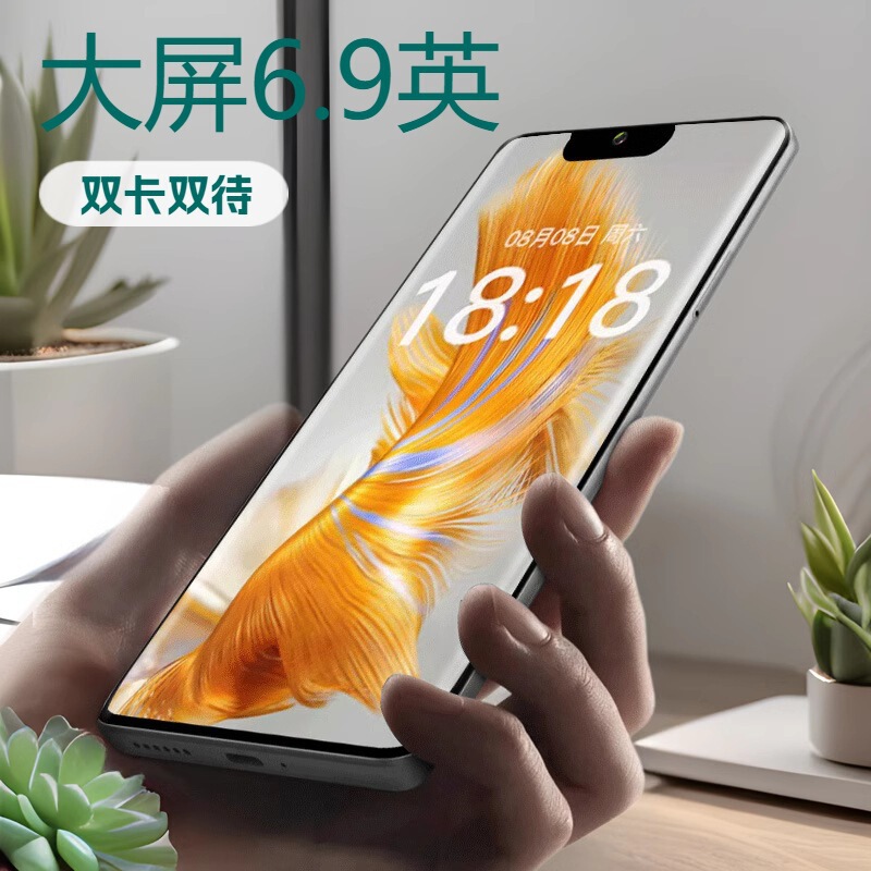 Smartphone 5g Full Netcom 6.9inch Large Screen Full Netcom Large Battery Affordable Student Price Seniors Backup Phone