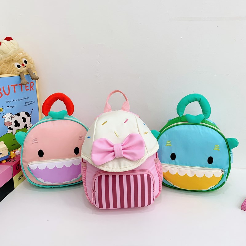 Mochila de bebé de jardín de infantes dulce lazo de dibujos animados linda mochila para niños y niñas 2025 nueva mochila para niños