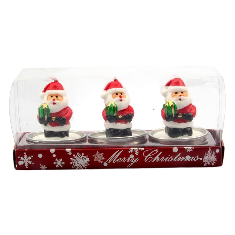 Suministros de Navidad hotel restaurante diseño de escena Suministros de decoración de Navidad Velas de Navidad (no se caerá!)