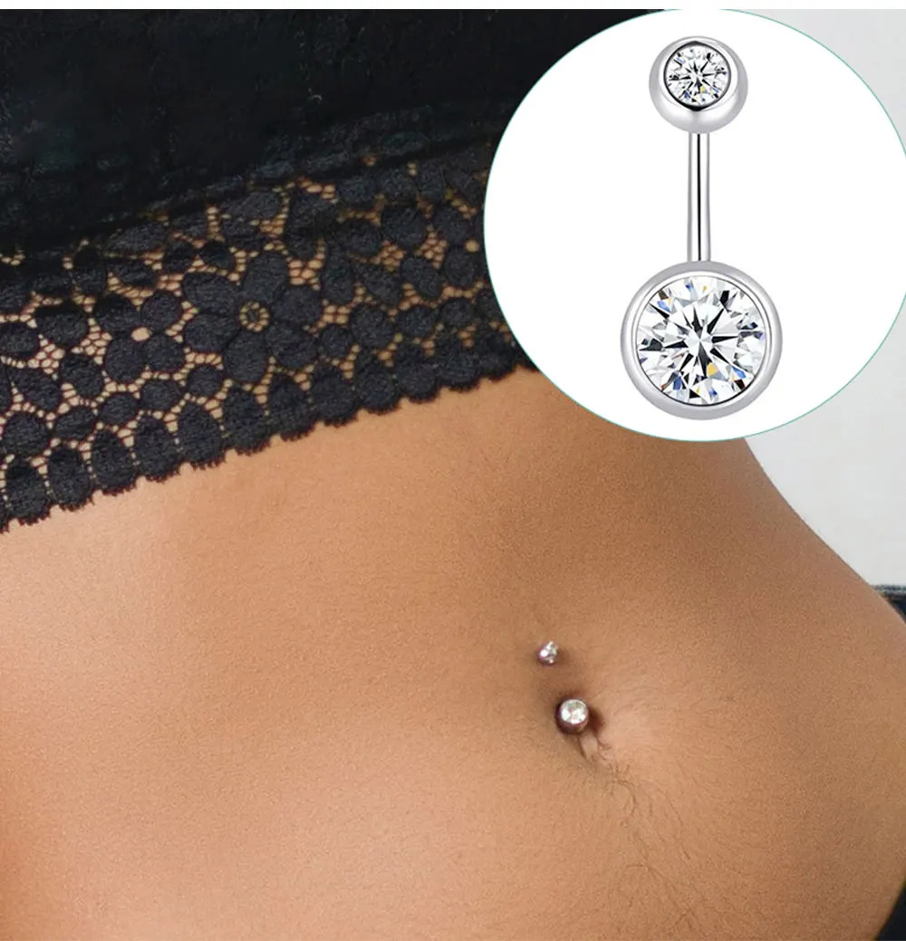 Set piercinga za pupak od nehrđajućeg čelika s biserima_voghion.com