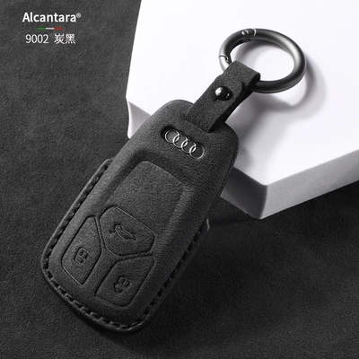 Static Rod/Key Bag, Audi Key Cover Old Model - black-single-buckle-a