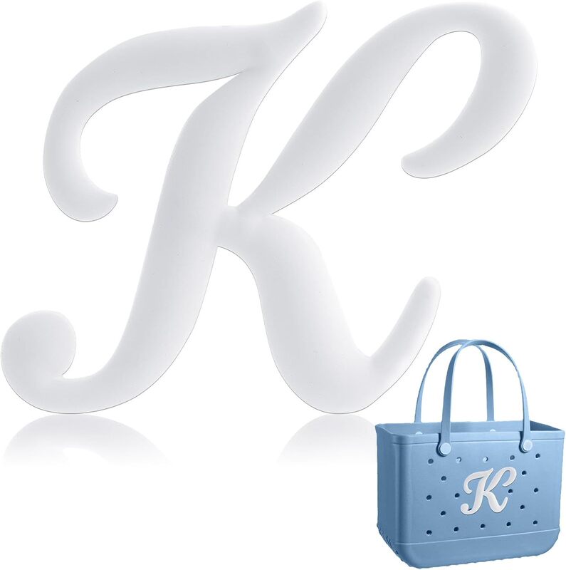 Factory direct cross-border bogg hole bag accessories 26 letters eva white beach bag bogg bag hole accessories