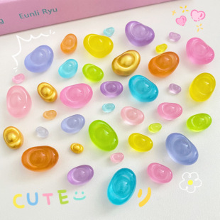 Simulated Luminous Golden Fortune Ingot DIY Resin Desktop Car Mini Miniature Model Fortune Ornaments