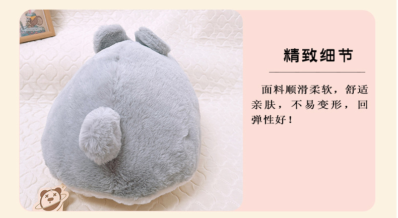 Cute lying rabbit plush pillow, adorable bunny toy, sleeping pillow for bed, birthday gift for a best friend