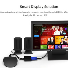 HDMI to VGA High Definition Conversion Cable, HDMI to VGA Connector Cable for Computers, Laptops, Projectors