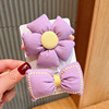 Hair accessory with bow, cloth, hair rope, hairgrip, flowered, no hair damage