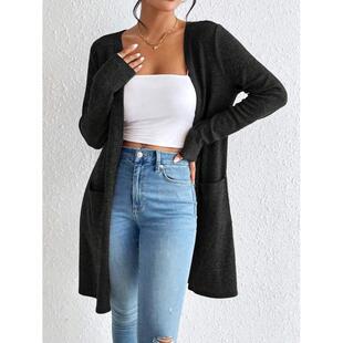 N 67595 Versatile Casual Knit Cardigan �ٴ����eᘿ��_��