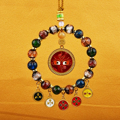 Car hanging — 2025 Explosions Yellow God of Wealth - fragrant-ash-glazed-five-way-god-of-wealth-red-god-of-wealth