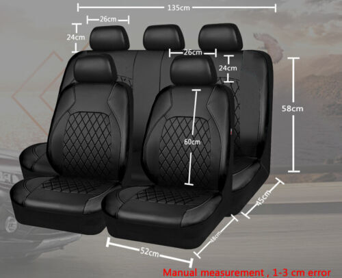 Cross-border foreign trade car seat cover rhombus quilted embroidered full leather artificial leather pu Europe, America and the Middle East four seasons universal seat cushion