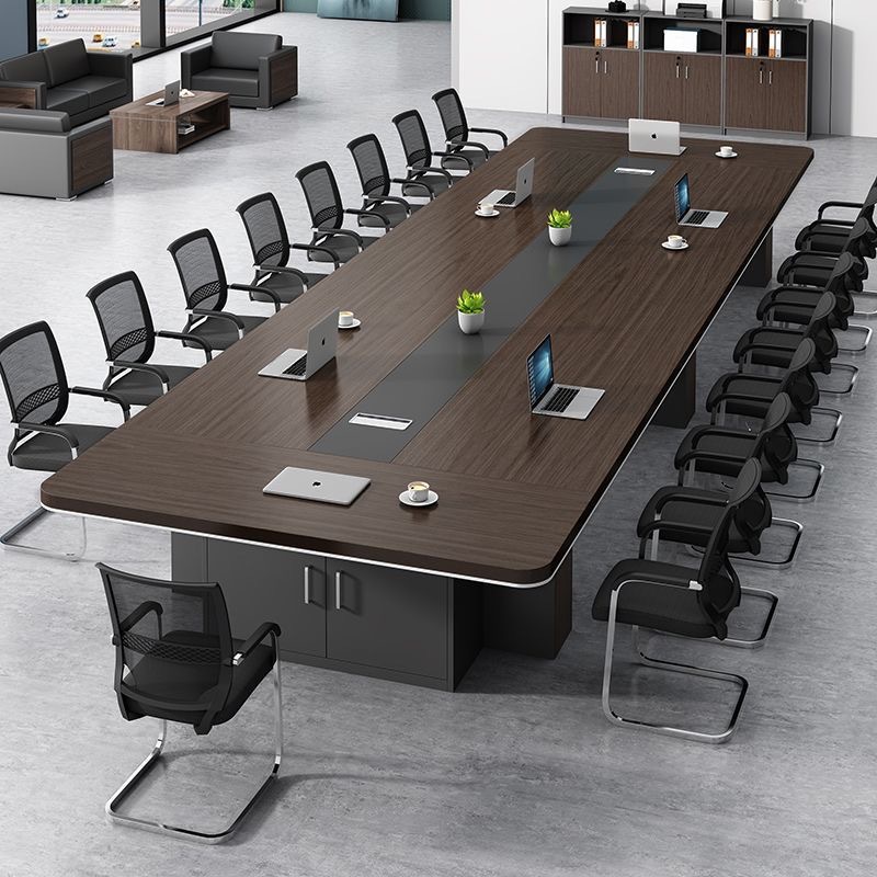 Conference Table Long Table Large Conference Room Training Table Long Table Office Desk and Chair Combination Simple Modern New Style Thickened