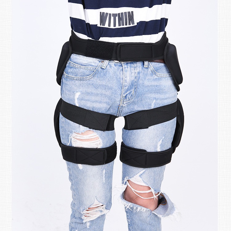 Protezione per sci ispessita, pattini a rotelle, protezione anticaduta, imbottitura per fianchi, per adulti e bambini_voghion.com