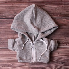 20 cm baby doll clothes star same style hooded zipper sweatshirt 10 cm cotton doll clothes doll baby clothes