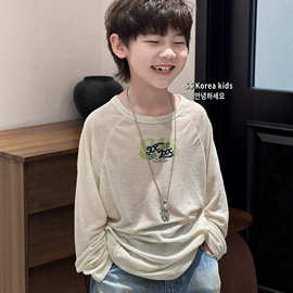 童装男孩长袖T恤2026新款洋气儿童春夏防晒服打底衫男童薄款上衣