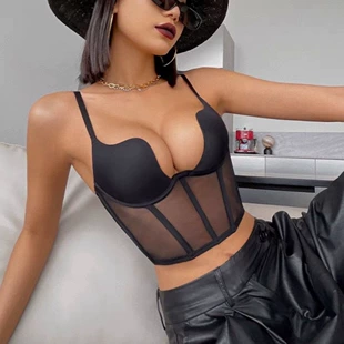 Supportive Summer Bra Top, Fitted Bustier, Underwire Support, Sizes 32/70–38/85