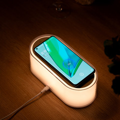 新型携帯電話無線充電器家庭用三合一雰囲気小夜灯無線充電創意ビジネスギフトメーカー