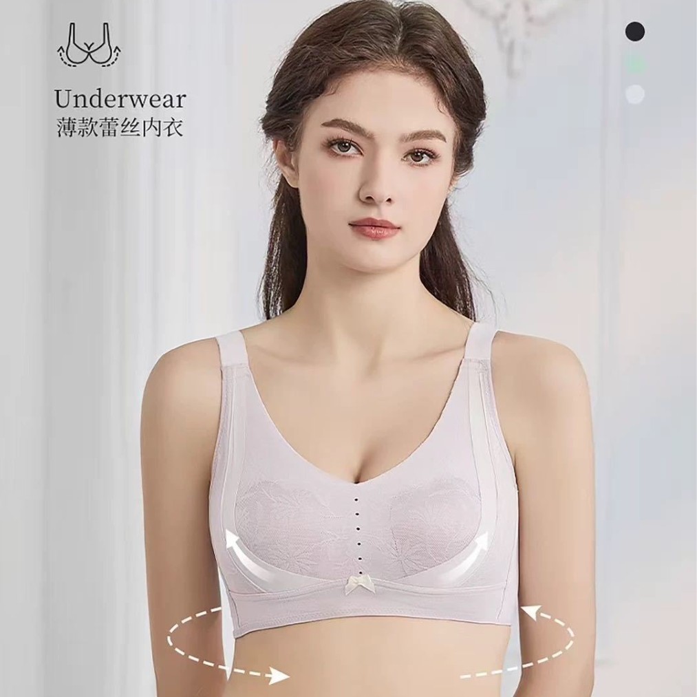 Venta directa de fábrica comercio electrónico transfronterizo Sudeste de Asia Vietnam Tailandia damas sin costuras sujetador de recogida lateral cómodo