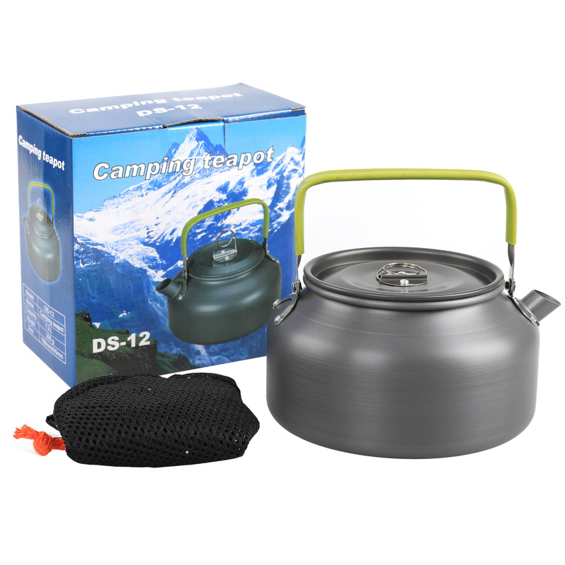Supply outdoor teapot 1.2L camping kettle picnic tea teapot portable ultra light coffee pot wholesale