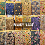数码印花人丝仿真丝印花服装面料光垂坠丝滑旗袍新中式服装布料