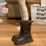 中筒厚底秋冬复古短靴