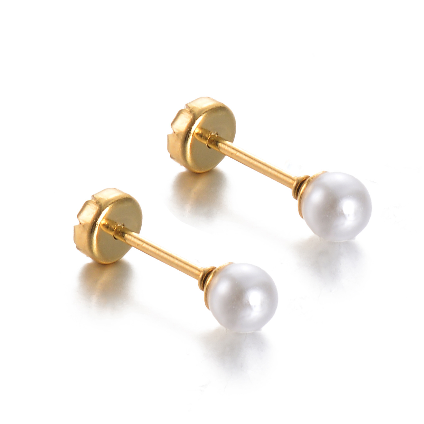 4g Weight PVD Coated Gold Plating Process 304 Stainless Steel Ear Needle Material 18K Real Gold Plated Plating Material Ear Studs Classification 1 Pair Quantity Holiday, Daily Occasion 304 Stainless Steel Material Geometric, Eye Pattern Women's Gender Simple Style Style Enamel Craft 1 Pair Simple Style Geometric Eye Enamel Stainless Steel Ear Studs 6