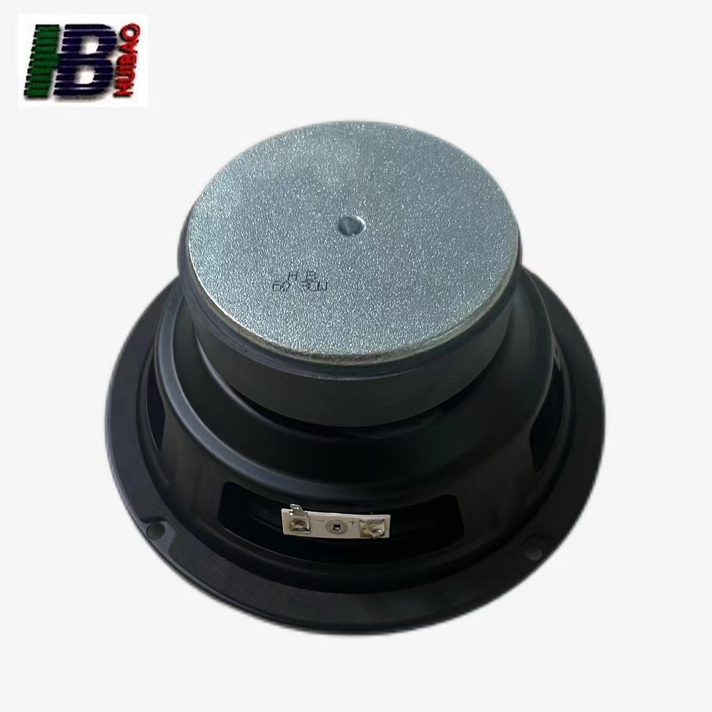 6.5 Pulgadas redondas de borde negro cuchilla de caucho 6 Ω 30W altavoz de bajo multifunción