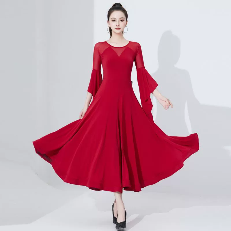 Современный танец, новый вальс, бальная танцевальная юбка, платье для бальных танцев, одежда для танцевальной практики, танцевальная юбка