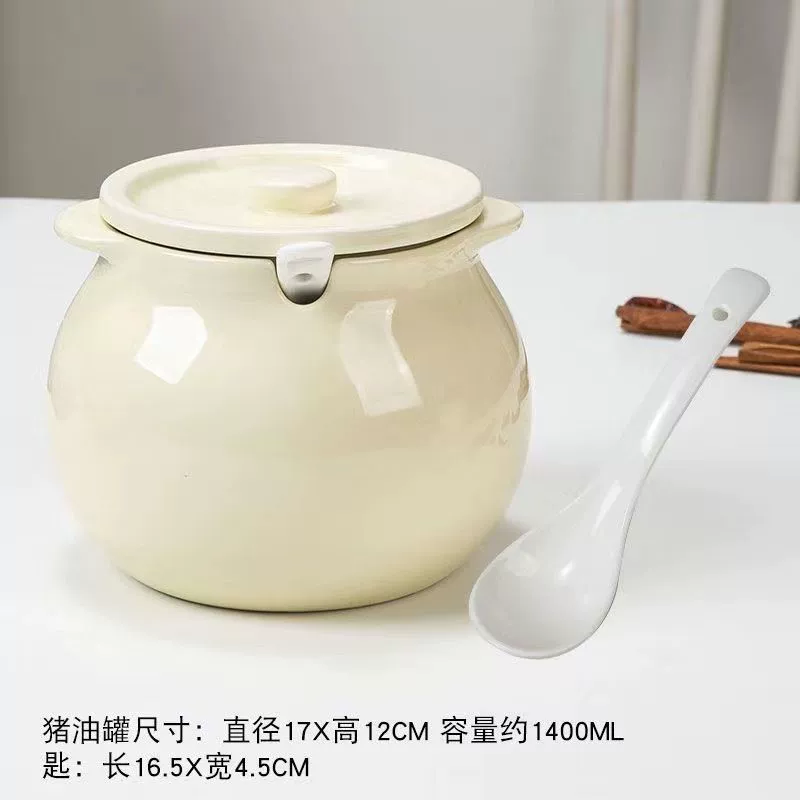 Керамические банки для специй — анкоры для сала и соли с крышкой и ложкой, варианты 300 / 750 / 1400 мл