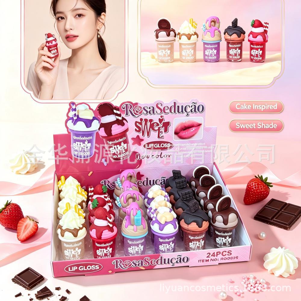 GLOSS LABIAL miel óleo labial chocolate esmalte labial América del Sur LIPGLOSS fruta helado dulce dulce dulce dulce labial image 3