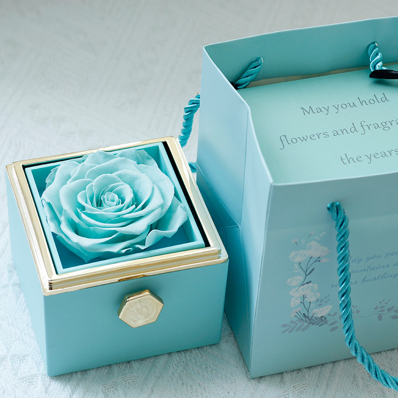 Regalos transfronterizos collar caja de joyas regalos de cumpleaños de Navidad día de San Valentín rosas flores eternas Yunnan personalizadas