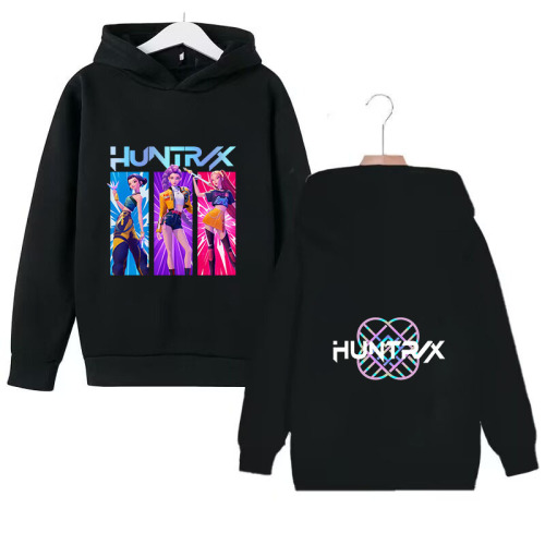 Hunter of Demon Girl Children's Anime Cartoon Hooded Print Sweatshirt for Boys and Girls Warm and Fashionable Sweatshirt