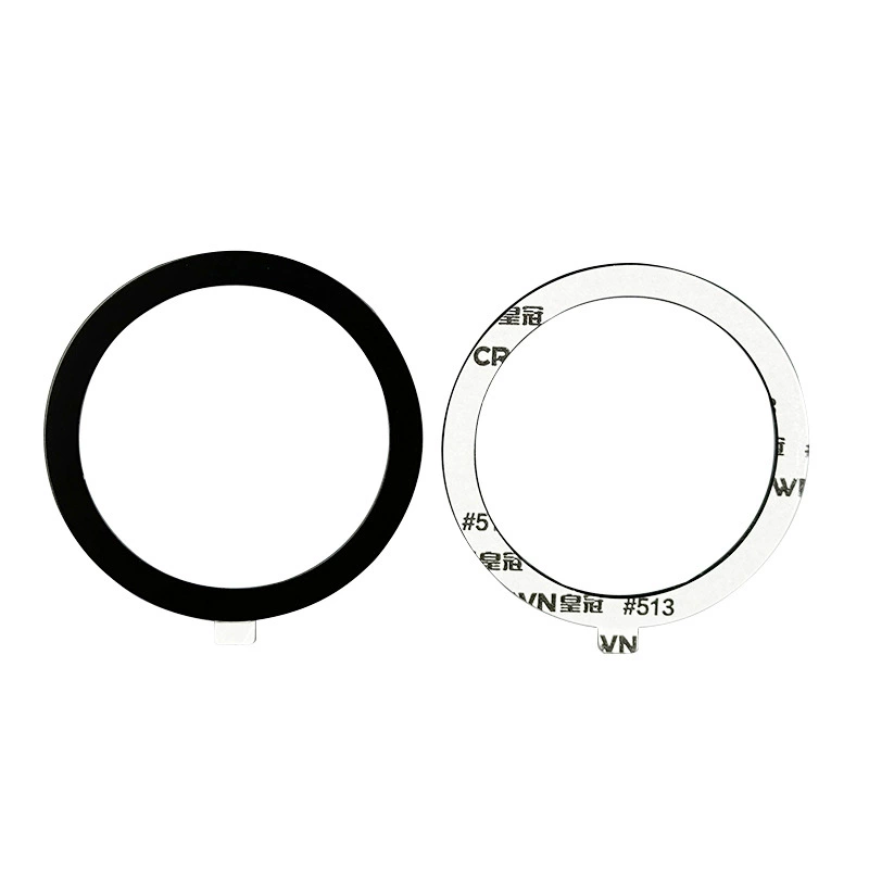 Customized magsafe hot magnet chip black electrophoretic magnet coil universal wireless charging mobile phone case patch