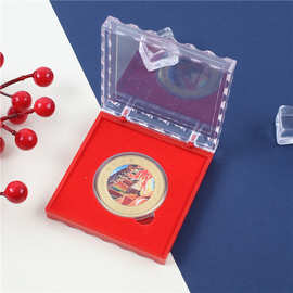 旅游纪念币定 制城市地标景点金银币彩色烤漆金属纪念章现货批发