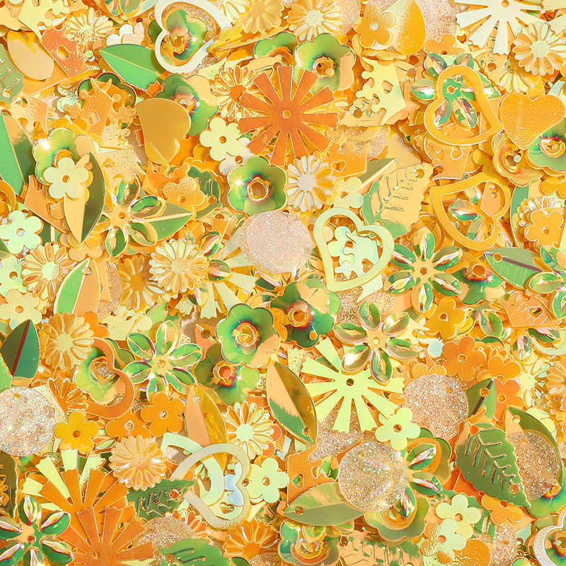 Color plateado lentejuelas nido pieza flash DIY material decorativo ropa Ropa Accesorios hecho en casa pendientes materiales accesorios image 71