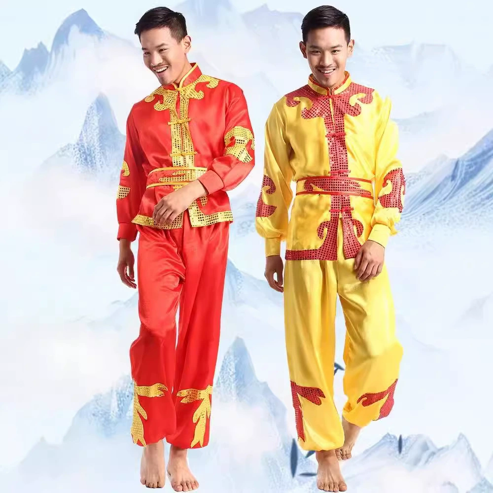 Фестиваль лодок-драконов, мужской костюм Янге, танец дракона и льва