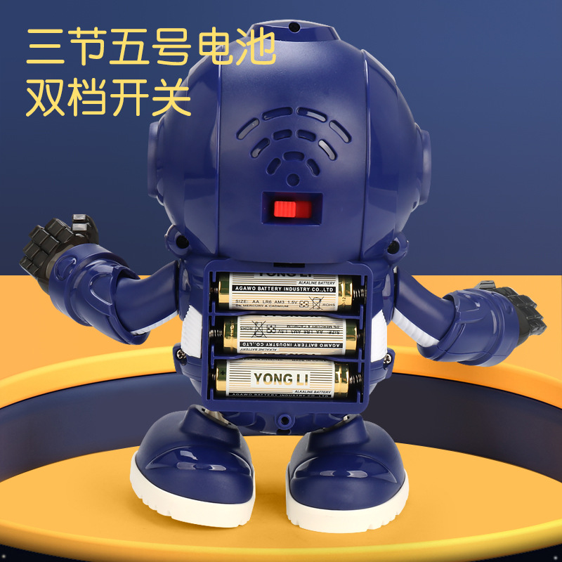 Douyin mismo baile eléctrico espacio pato música luz swing bailando pequeño pato lindo astronauta muñeca eléctrica