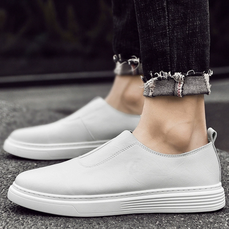 Low leather loafers, sneakers, casual footwear, shoes
