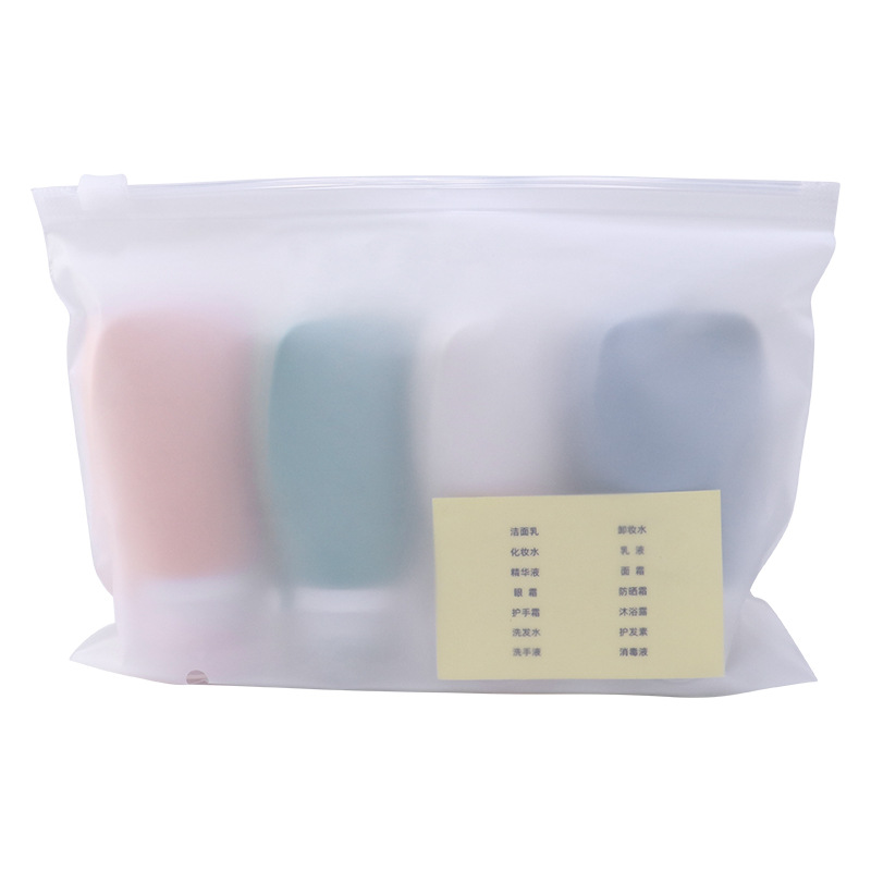 Amazon caliente de silicona sub-botella portátil apretón cosmético viaje sub-botella traje botella vacía muestra