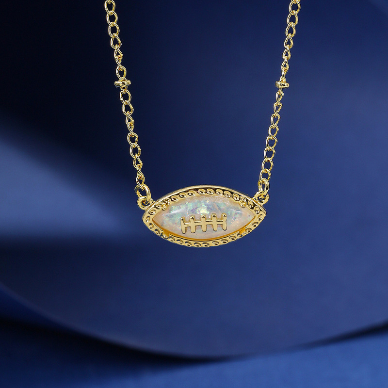 Copper Material Wholesale Jewelry Vacation Classic Style Letter Copper Plating Pendant Necklace Cable Chain