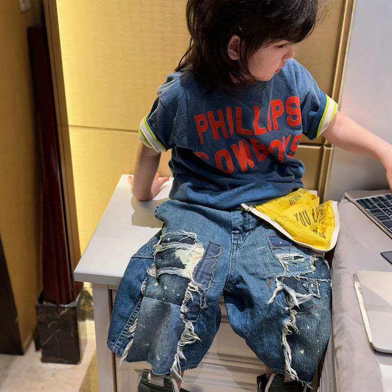 年中クリアランス、男の子と女の子向けの高コストパフォーマンスTシャツ、夏用子供用半袖コットン（返品不可//レビューなし1|undefined