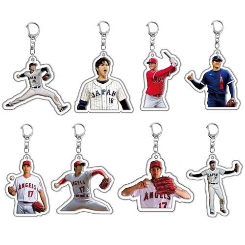 Shohei Ohtani, baseball player, pitcher, acrylic keychain, pendant, character peripherals, cross-border