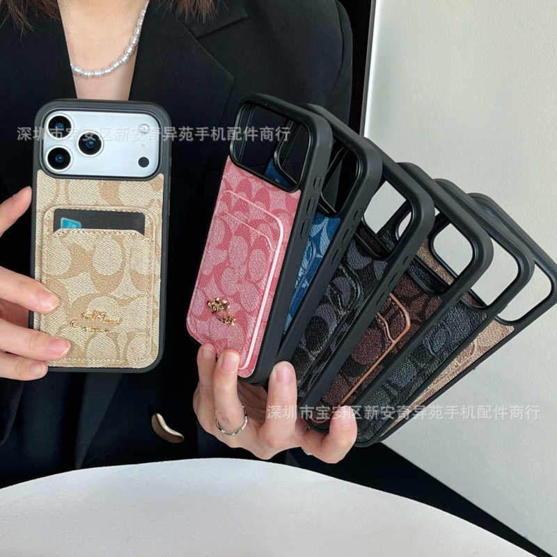 复古牛仔卡包欧美适用iPhone17Promax跨境 爆款潮牌苹果17手机壳|undefined